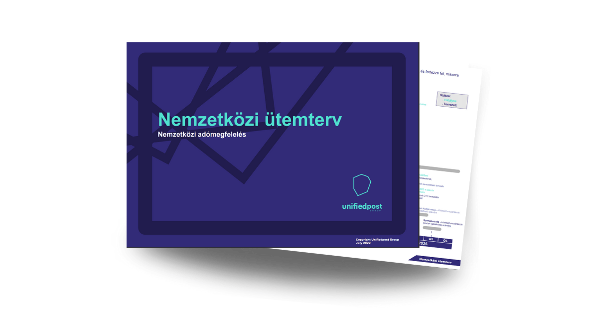 unifiedpost group nemzetközi e-számlázási ütemterv 2024 Q1